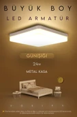 Voxify 24w Kare Tavana Sıfır Led Plofenyer Avize Armatür Banyo Tuvalet Balkon Led Glop Armatürü Gün Işığı thumbnail 1