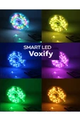 Voxify Tv Arkası 10 Metre Bluetooth Telefon Kontrollü Smart Ambiance Sese Duyarlı Kumandalı Şerit Led Işık thumbnail 7