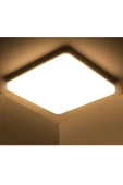 luxshome Gün Işığı 3200K Sarı Işık Kare Modern Led Panel Armatür Avize Aplik Tavan Lambası Salon Mutfak Banyo thumbnail 3
