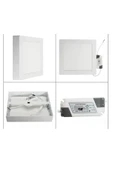 luxshome Tavana Sıfır Kare Led Panel Spot Lamba Glop Aplik Armatür Avize 6500k Beyaz Renk Wc Banyo Balkon thumbnail 5