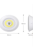 luxshome 3'lü Uzaktan Kumandalı Yapışkanlı Kablosuz Led Spot Lambalar Mutfak Tezgahı Dolap İçi Banyo Dolabı - 4