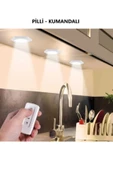 Voxify Masa Lambası Mutfak Tezgah Altı Banyo Dolabı Dolap İçi Kablosuz 3Lü Kumandalı Ve Pilli Led Işık Byz - 1