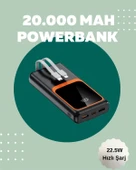 Dijital Ekranlı 20.000 mAh Powerbank | 22.5W Hızlı Şarj + Çoklu Bağlantı Seçeneği thumbnail 2