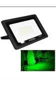 luxshome 100w Yeşil Işık Led Projektör Dış Mekan Su Geçirmez Bahçe ve Ağaç aydınlatma Lambası thumbnail 1