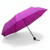 CCL Manuel Kısa 8 Telli Pongee Kumaş Desenli Şemsiye (103G-1) GKH thumbnail 4