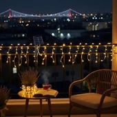 Güneş Enerjili Balkon Bahçe Peri LED 20 Metre S-20 - 3