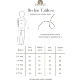 Dikdörtgen Robası Fırfırlı Nakışlı Keten Kız Çocuk Elbise Naturel - 3