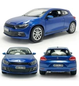 WELLY Koleksiyon 1 / 24 Ölçek VW Scirocco Mavi Model Metal Araba thumbnail 1