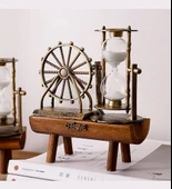 Dekoratif Dönme Dolap Kum Saati Nostaljik Hediyelik S-19 thumbnail 1