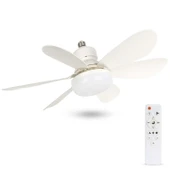 Shoamı T0522 Kumandalı Aydınlatmalı Vantilatör ( 3 Renk Işık ) - 5