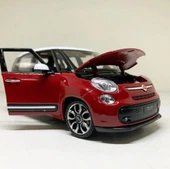 WELLY Koleksiyon 1 / 24 Ölçek Fiat 500L Kırmızı Model Metal Araba thumbnail 2