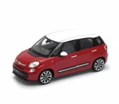WELLY Koleksiyon 1 / 24 Ölçek Fiat 500L Kırmızı Model Metal Araba thumbnail 5