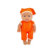 Kıyafetli Et Bebek 35 cm - LMN208 - Turuncu - 2