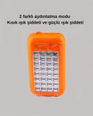 Güneş Paneli Destekli Powerbank ve LED Işıldak – 10000 mAh, Çift USB, Outdoor Kullanım İçin thumbnail 3