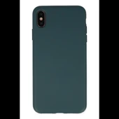 Joy Tekno iPhone XS Max Kılıf Nano içi Kadife Silikon - Koyu Yeşil - 1