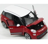 WELLY Koleksiyon 1 / 24 Ölçek Fiat 500L Kırmızı Model Metal Araba thumbnail 4
