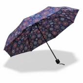 CCL Manuel Kısa 8 Telli Pongee Kumaş Desenli Şemsiye (103G-2) GKH thumbnail 1