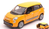 WELLY Koleksiyon 1 / 24 Ölçek Fiat 500L Sarı Model Metal Araba thumbnail 3