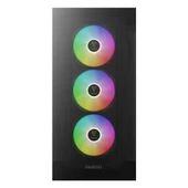 Gamdias Talos E2 Elite 750W 80+ Bronz USB 3.2 ARGB ATX Mid Tower Siyah Kasa thumbnail 2