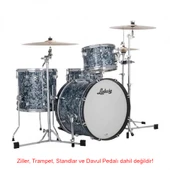 Ludwig Neusonic Downbeat Steel Blue Pearl Davul Shell Set thumbnail 7