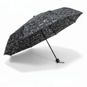 CCL Manuel Kısa 8 Telli Pongee Kumaş Desenli Şemsiye (103G-3) GKH thumbnail 1