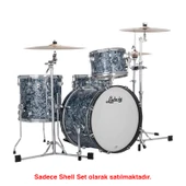 Ludwig Neusonic Downbeat Steel Blue Pearl Davul Shell Set thumbnail 1