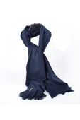 Elegansa Omuz Atkısı Kaşmir Dokulu Şıklık Ve Sıcaklık Bir Arada - Lüks, Yumuşak Ve Trendy! Lacivert - 2