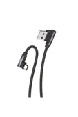 K592 Safe Micro Usb 90 Derece Gamer Oyuncular Için Şarj Kablosu - 1