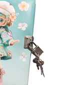 Sevimli Kız Hatıra Defteri (Günlük) Kilitli Defter 80 yaprak - Sarışın Kız thumbnail 2