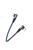 K595 Safe 60w Type-c - Type-c 90 Derece Data/şarj Kablosu 1.5mt - 1