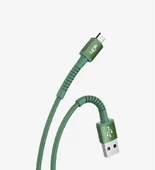 K551 Safe 3A Örgülü Metal Başlı Micro USB Şarj Kablosu - 6