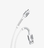 K551 Safe 3A Örgülü Metal Başlı Micro USB Şarj Kablosu - 2