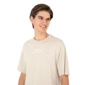 Erkek Comfort Fit Bisiklet Yaka Tişört - 4