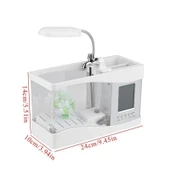 DailyTech Dekoratif USB Masaüstü Mini Akvaryum Balık Tankı - 5
