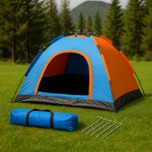 8 Kişilik Tam Otomatik Kamp Çadırı | Su Geçirmez, Dayanıklı, Metalize Kaplı, 250×250×170 cm - 1