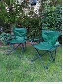 Mandella Rejisör Kamp Sandalyesi Piknik, Plaj, Balıkçı,Bahçe,Balkon Sandalyesi Yeşil (1 Adet) thumbnail 3