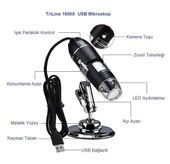 DailyTech 1600X Zoom 2MP USB Dijital Mikroskop 8 Ledli Kamera - 8