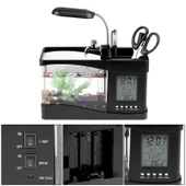 DailyTech Dekoratif USB Masaüstü Mini Akvaryum Balık Tankı - 4