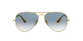 Ray-Ban Aviator 3025 001/3F Gold-Light Blue Güneş Gözlüğü thumbnail 2