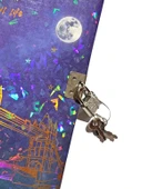 Yıldızlı Gece Hatıra Defteri (Günlük) Kilitli Defter 80 yaprak - Köprü thumbnail 2