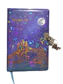 Yıldızlı Gece Hatıra Defteri (Günlük) Kilitli Defter 80 yaprak - Köprü thumbnail 1