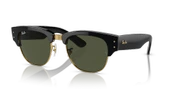 Ray-Ban Mega Clubmaster 0316S 901/31 Black/Gold-Green Güneş Gözlüğü thumbnail 1