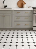 30cm x 30cm 10 Adet Yapışkanlı Karo Floor Pvc Panel Yer Zemin Kaplama Paneli Arkası Kauçuklu 3319 - 4