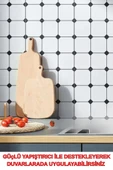 30cm x 30cm 10 Adet Yapışkanlı Karo Floor Pvc Panel Yer Zemin Kaplama Paneli Arkası Kauçuklu 3319 - 3