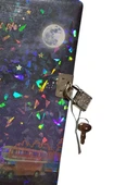 Yıldızlı Gece Hatıra Defteri (Günlük) Kilitli Defter 80 yaprak - Saat Kulesi thumbnail 2