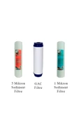 Watergold Açık Kasa Üçlü (3'lü) Ekonomik Filtre Seti (sediment 5 Mic-gac-sediment 1 Mic) - 1