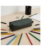 Yuga Tek Gözlü Suni Deri Kalem Çantası Yeşil - 7