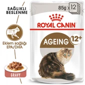 Royal Canin Ageing 12+ Gravy Pouch Yaşlı Kedi Yaş Maması 85 Gr thumbnail 1