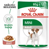 Royal Canin Mini Adult Gravy Küçük Irk Yetişkin Pouch Köpek Konserve Yaş Maması 85 Gr thumbnail 1