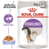 Royal Canin Sterilised Jelly Kısırlaştırılmış Kedi Konserve Yaş Maması Pouch 85 gr thumbnail 1